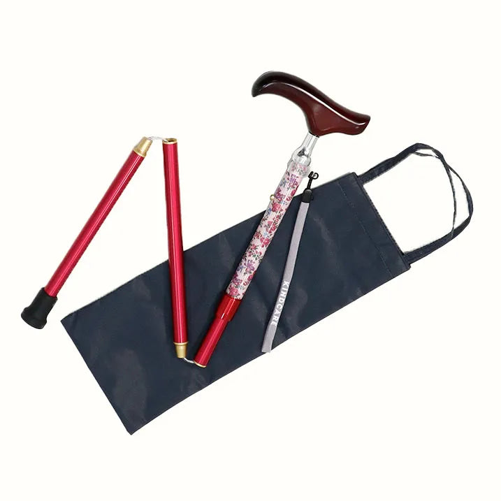 【伸縮&折りたたみ・上柄】SLT折りたたみステッキリバティプリント Garland Stripe