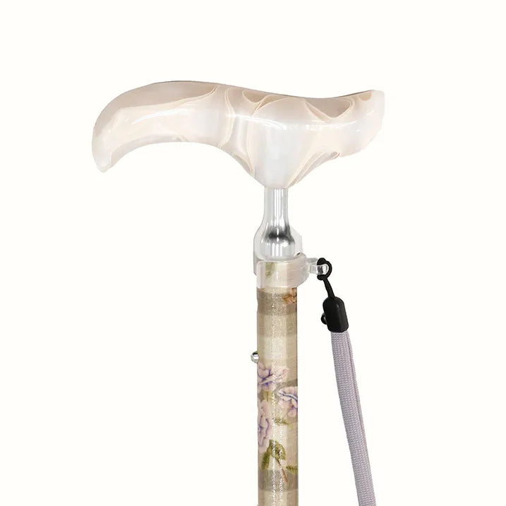 【伸縮&折りたたみ・総柄】SLT折りたたみステッキ リバティプリント ScendedGarden