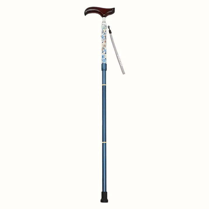 SLT Folding Walking Stick Liberty Print Poppy&amp;Daisy