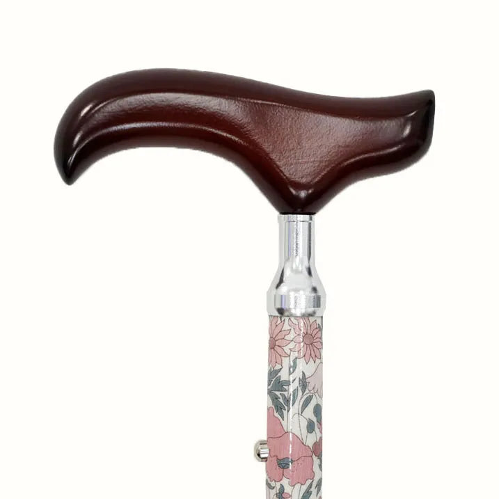 SLT Folding Walking Stick Liberty Print Poppy&amp;Daisy