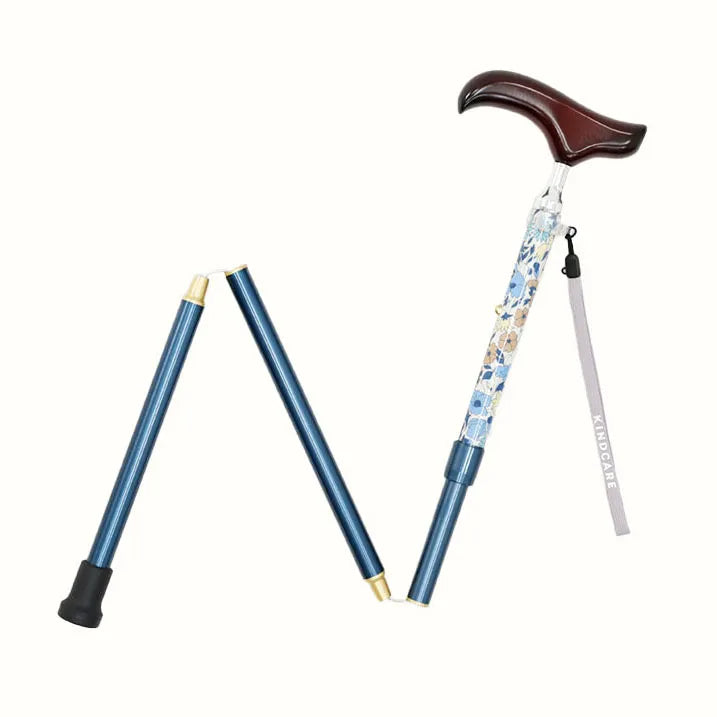 SLT Folding Walking Stick Liberty Print Poppy&amp;Daisy