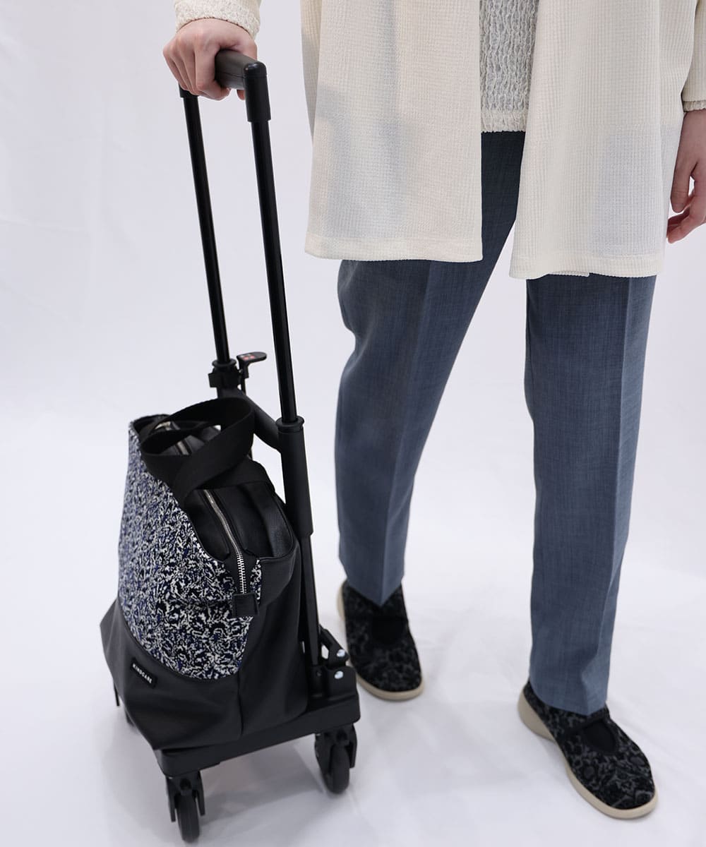 Chenille Tote Cart (Black)