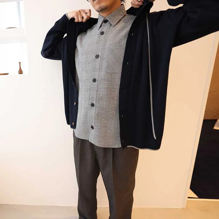 [Comfortable to wear x Easy to care for] Glen plaid shirt