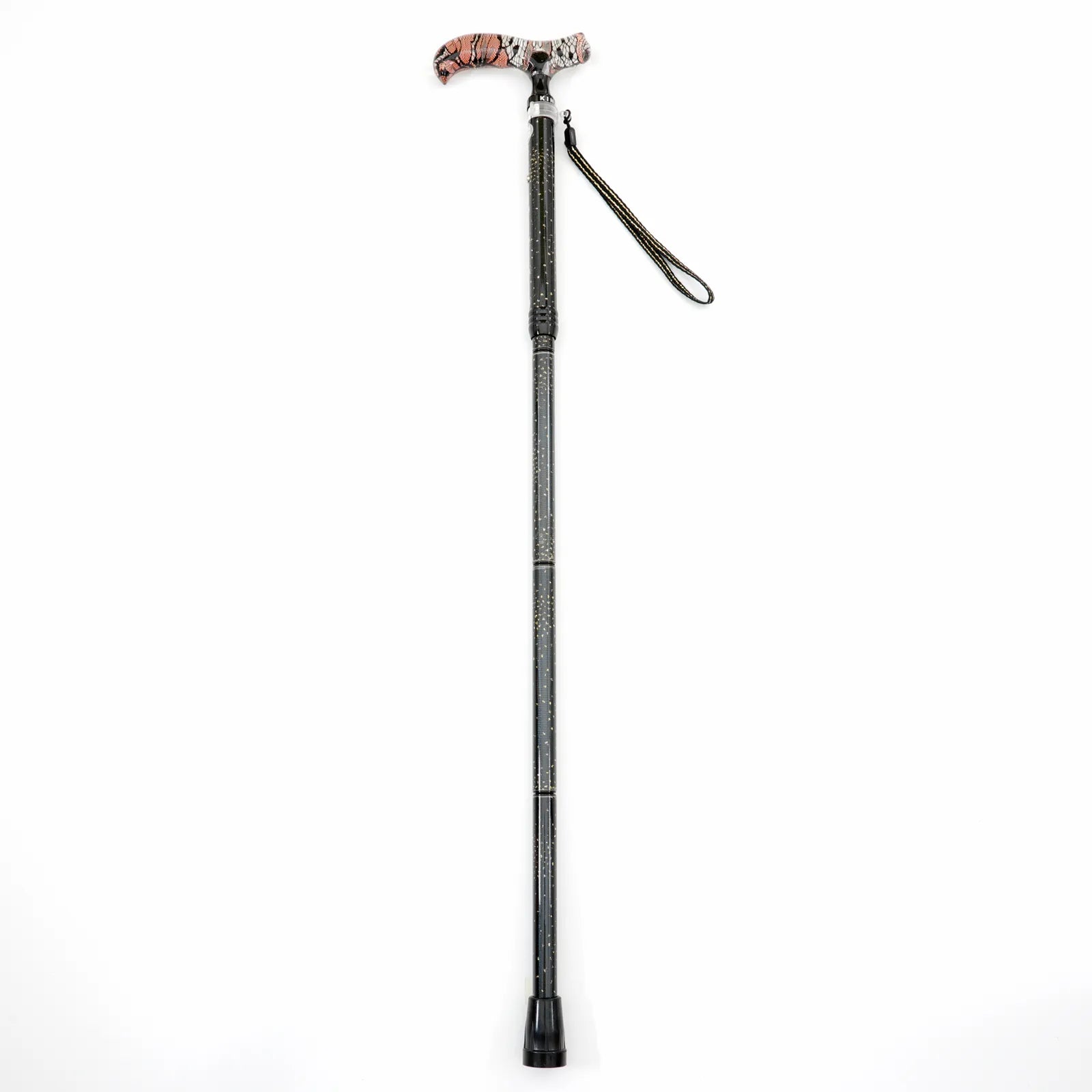 [Extendable &amp; Foldable, Lace] Elegant Walking Stick, Lace Floral Pattern