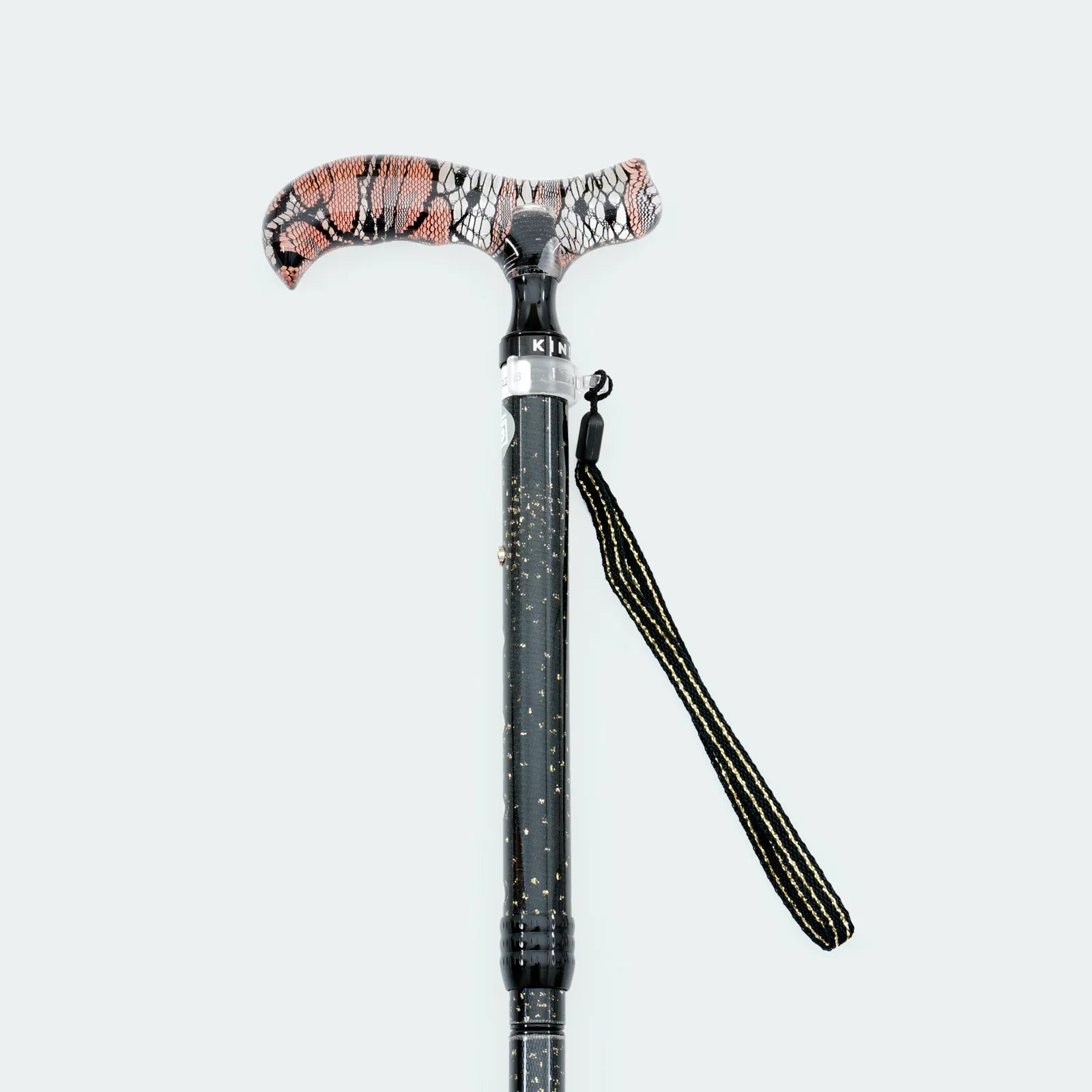 【伸縮＆折りたたみ・レース】エレガントステッキ レース花柄