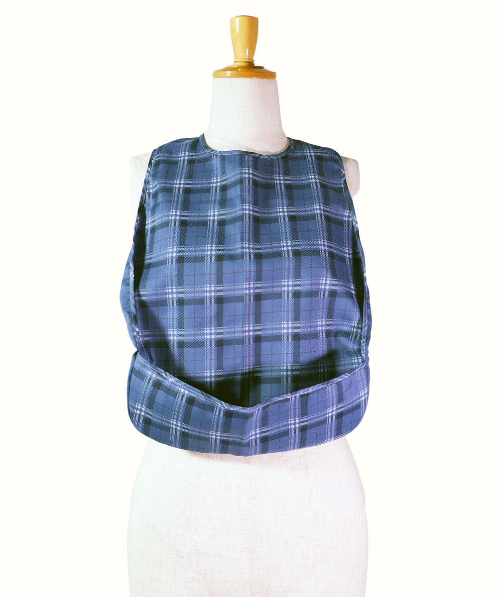 Dining Apron Half Check Pattern