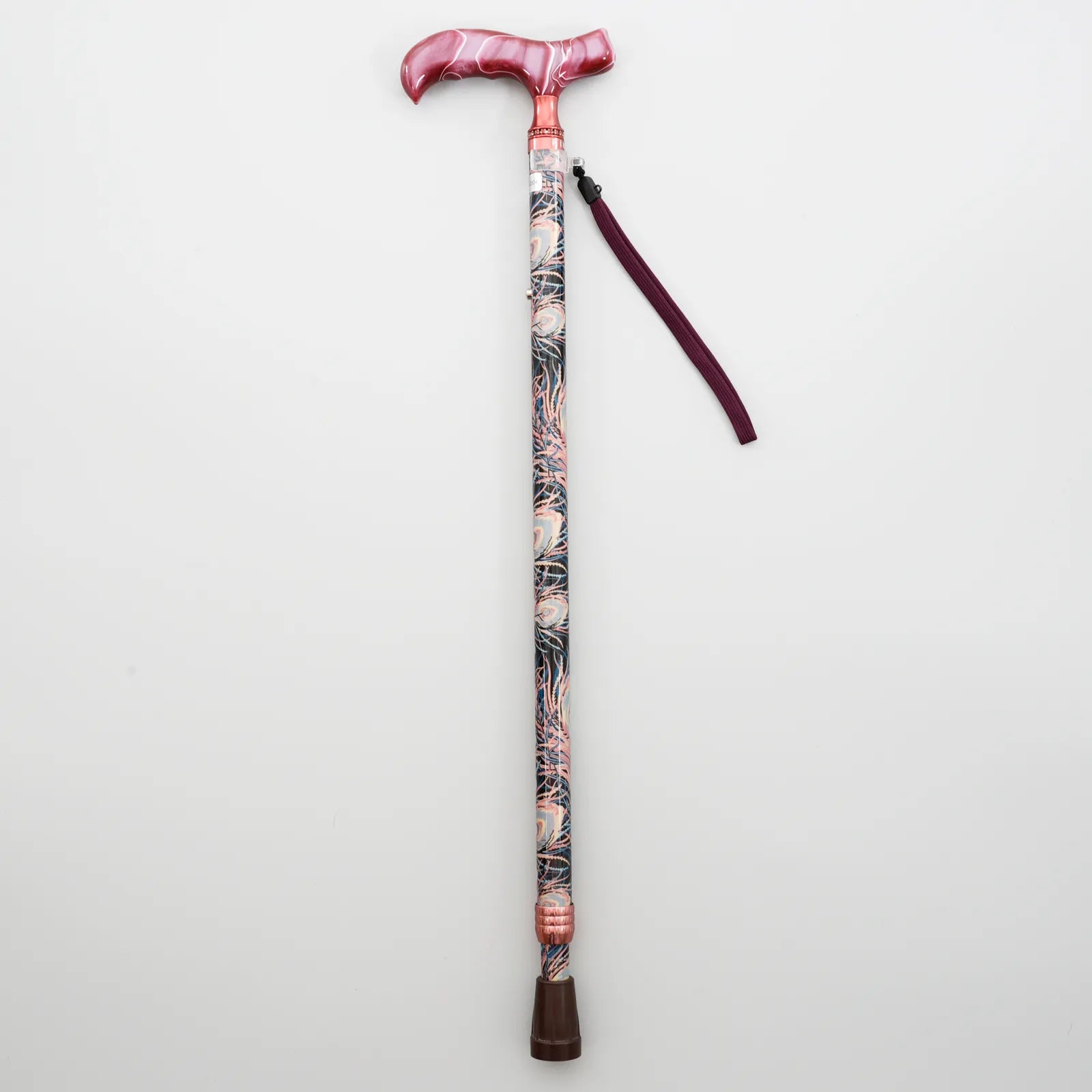 【伸縮・総柄】リバティプリント 伸縮ステッキ エレガント
