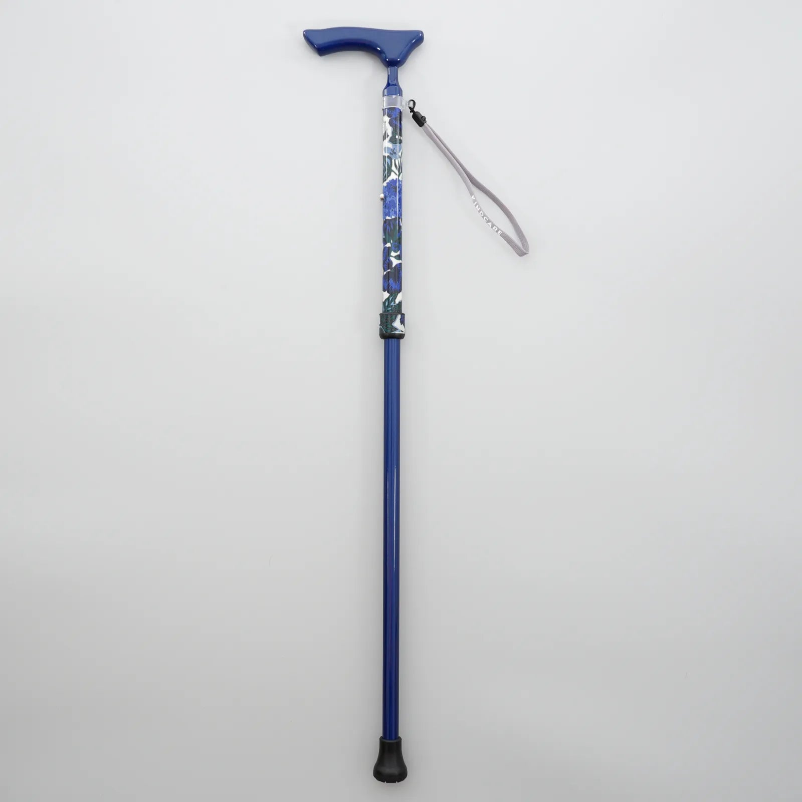 【超軽量の160g・伸縮・上柄】カーボン伸縮ステッキ リバティプリント Edna