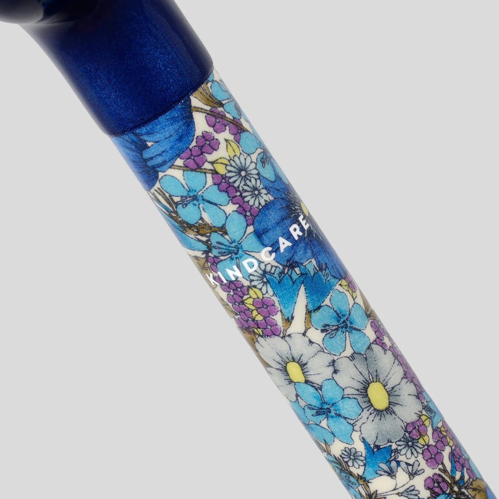 [自立式，可伸缩] 4 点扁平握把手杖，自由印花，GloriaFlowers