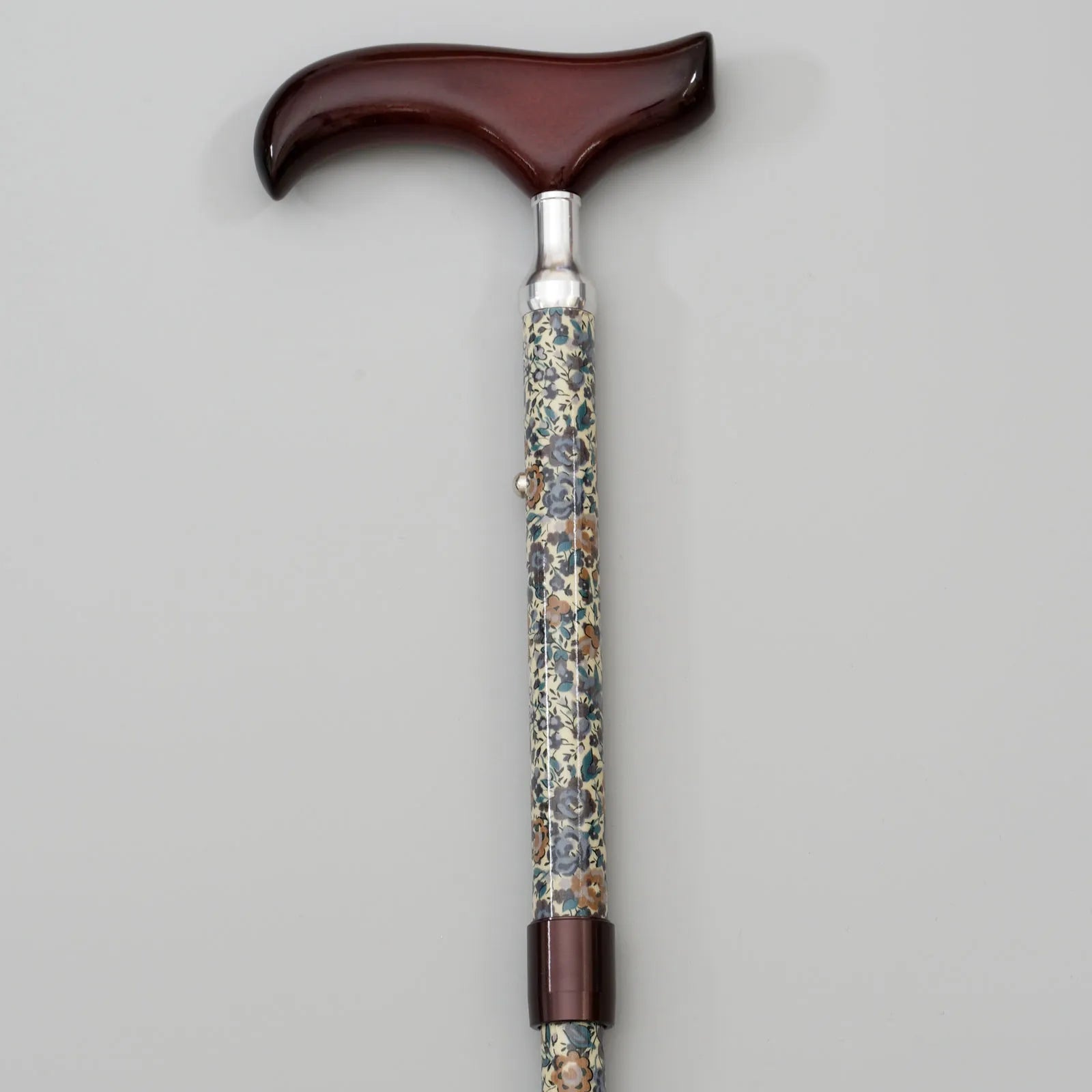 [Extendable &amp; Foldable, Top Handle] SLT Walking Stick, Liberty Print, Color, Slim Neck, Gloria Flowers