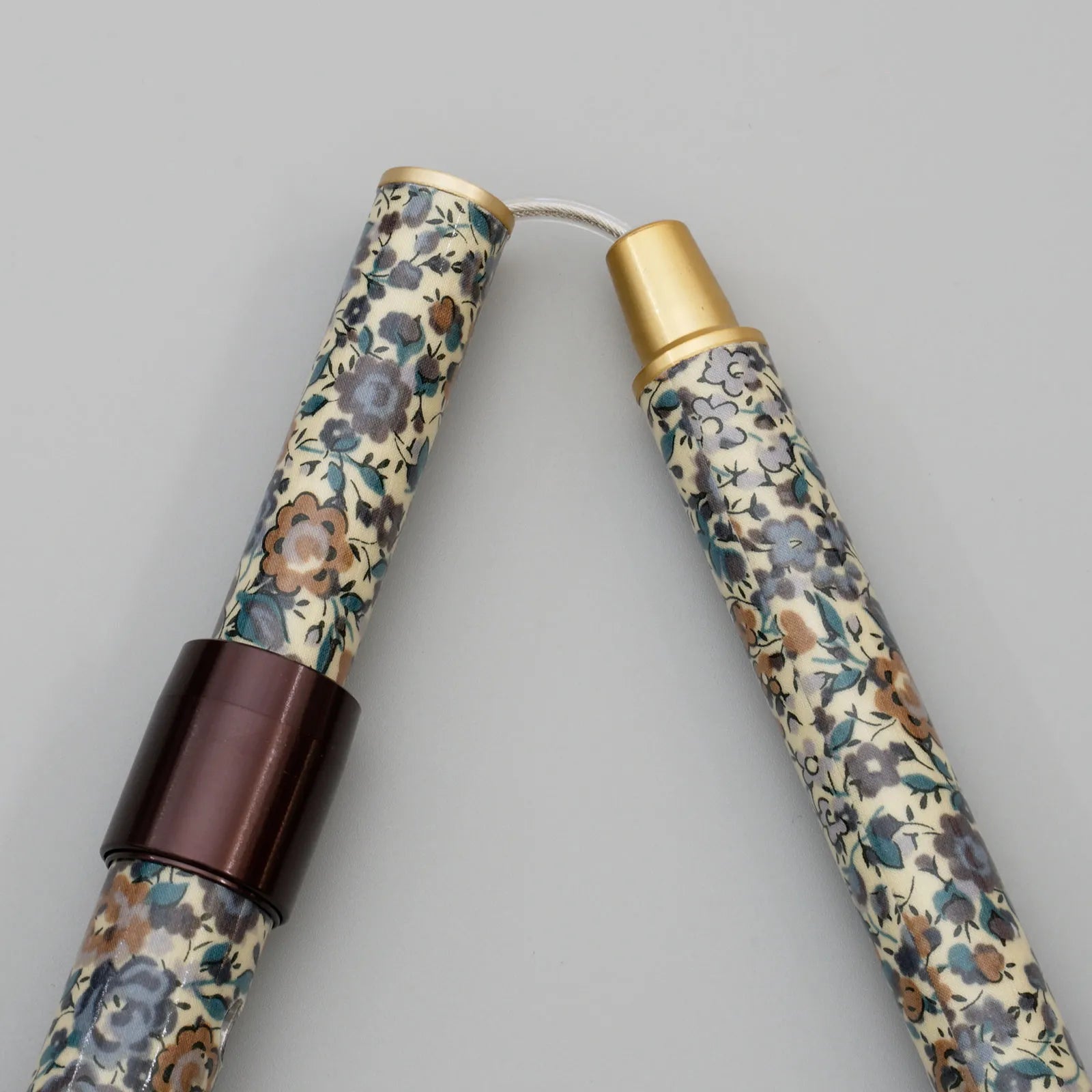 [Extendable &amp; Foldable, Top Handle] SLT Walking Stick, Liberty Print, Color, Slim Neck, Gloria Flowers