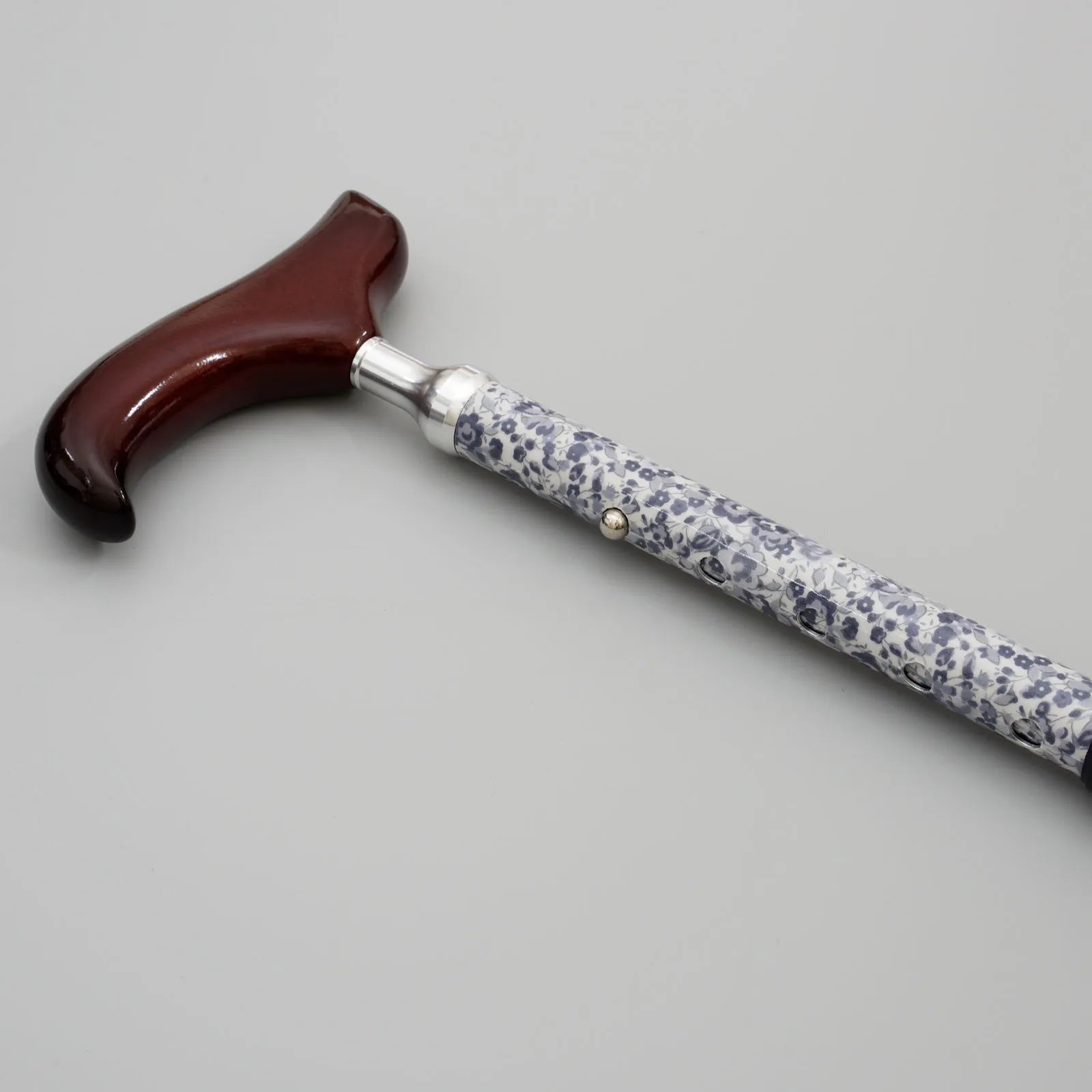 [Extendable &amp; Foldable, Top Handle] SLT Walking Stick, Liberty Print, Color, Slim Neck, Gloria Flowers