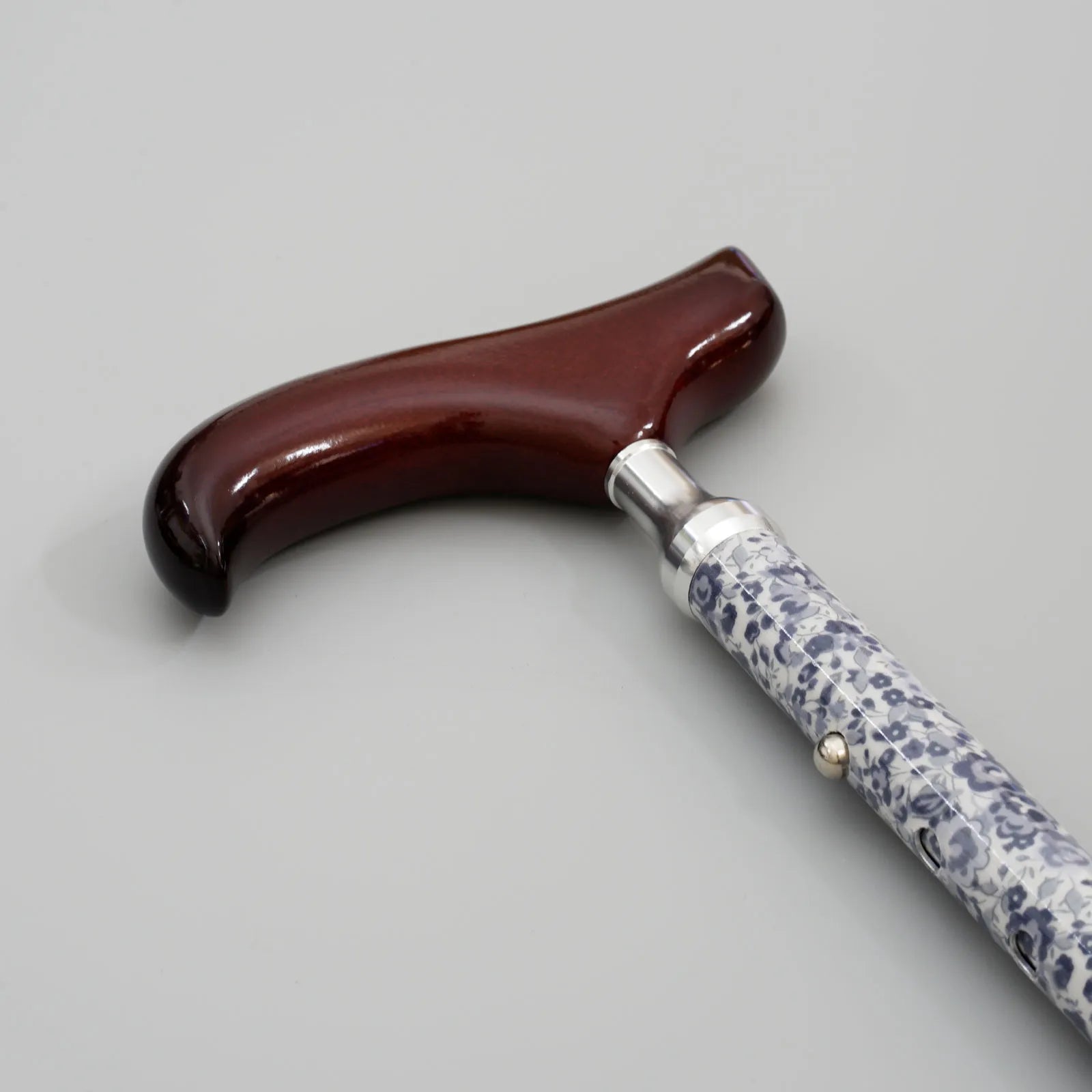 [Extendable &amp; Foldable, Top Handle] SLT Walking Stick, Liberty Print, Color, Slim Neck, Gloria Flowers