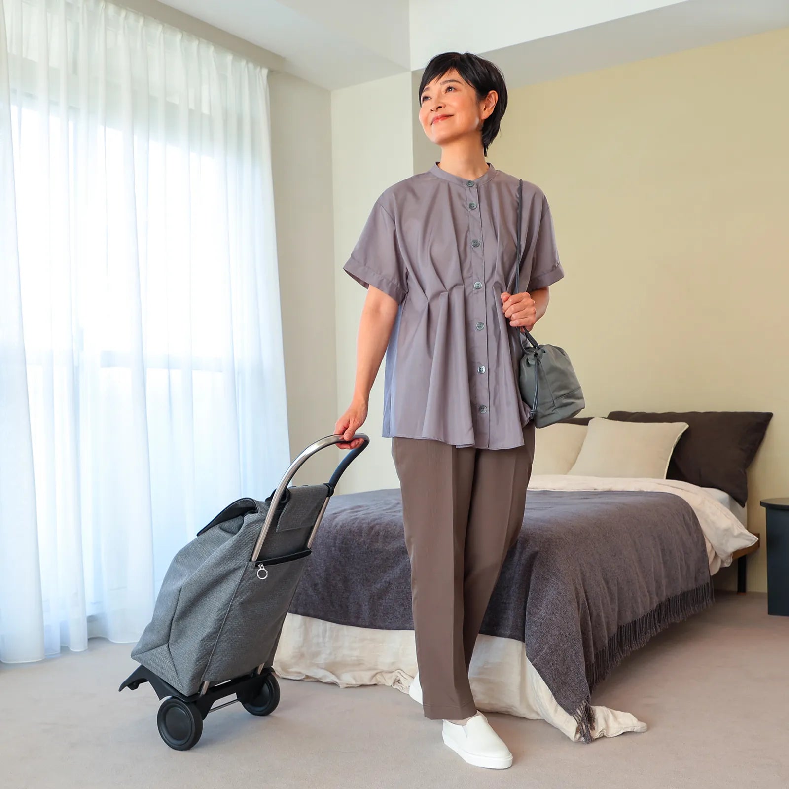 【通気性ｘ軽やかな履きごこち】レディースドットエアパンツ