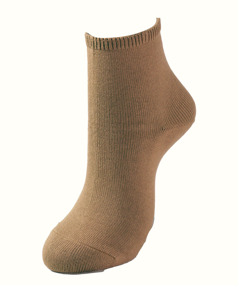 Loose-fitting socks, short length, cotton blend