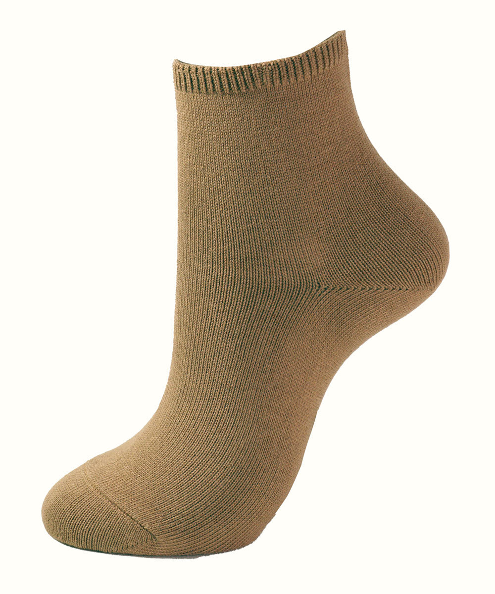 Loose-fitting socks, short length, cotton blend