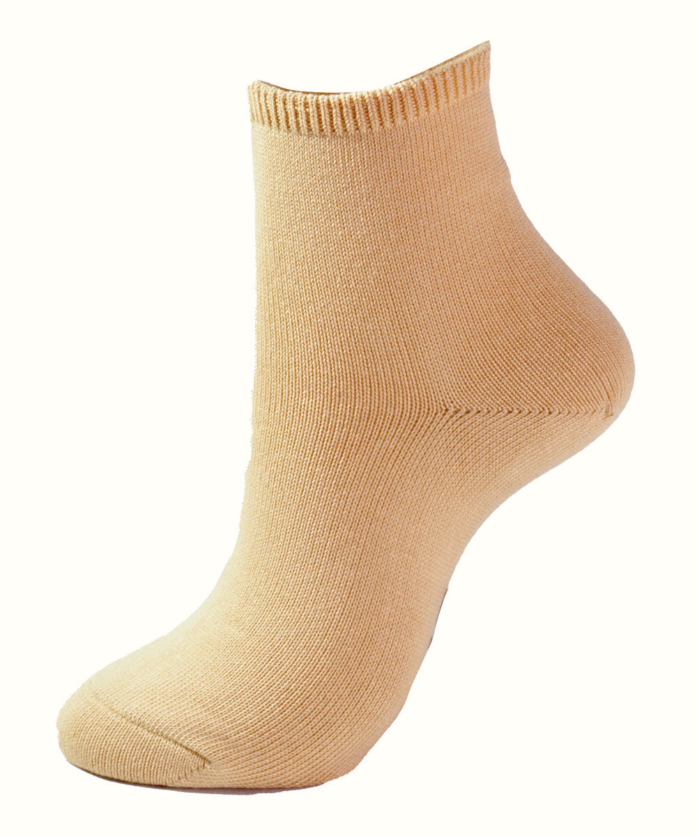 Loose-fitting socks, short length, cotton blend