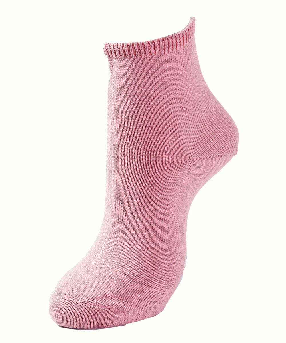 Loose-fitting socks, short length, cotton blend