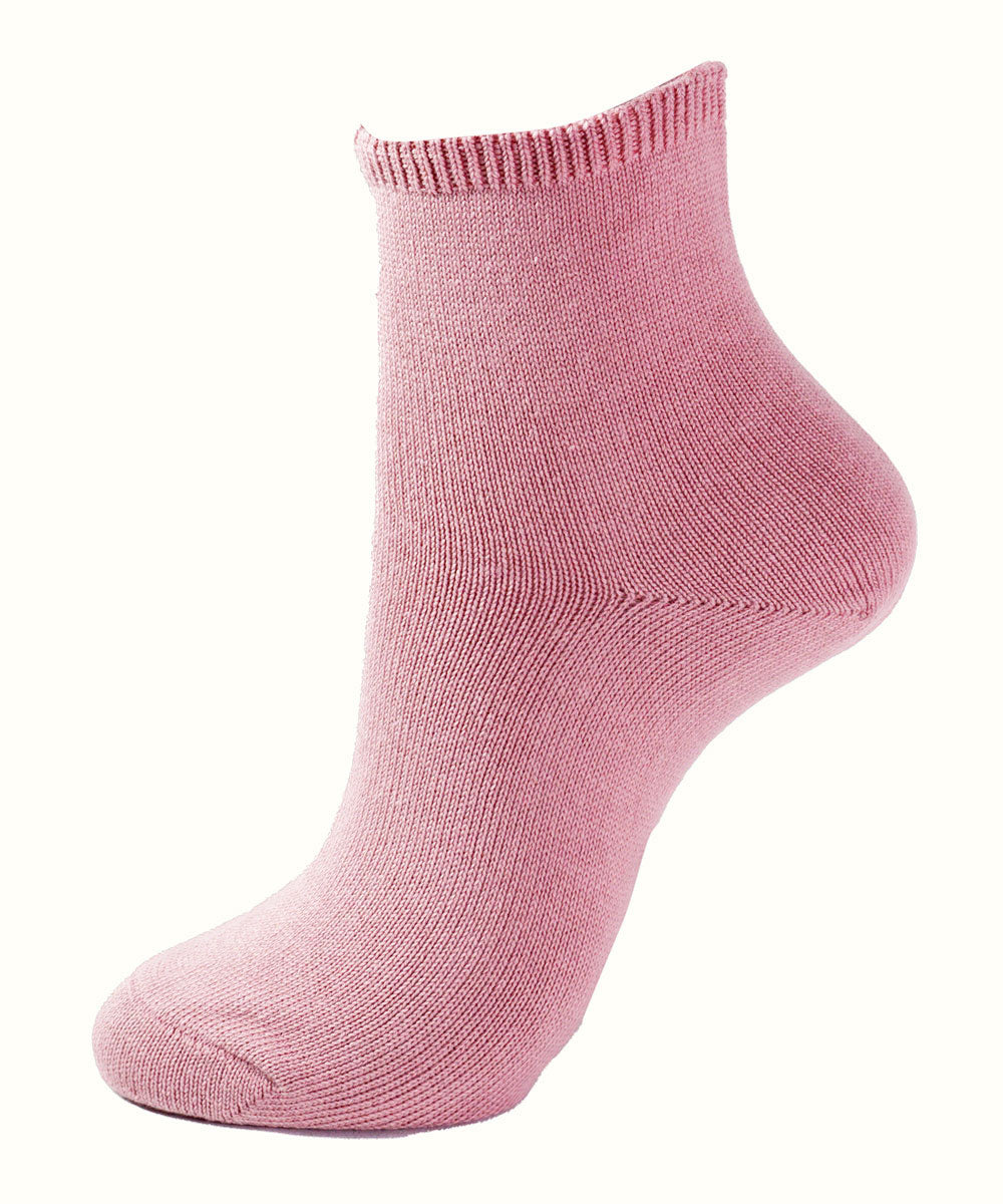 Loose-fitting socks, short length, cotton blend