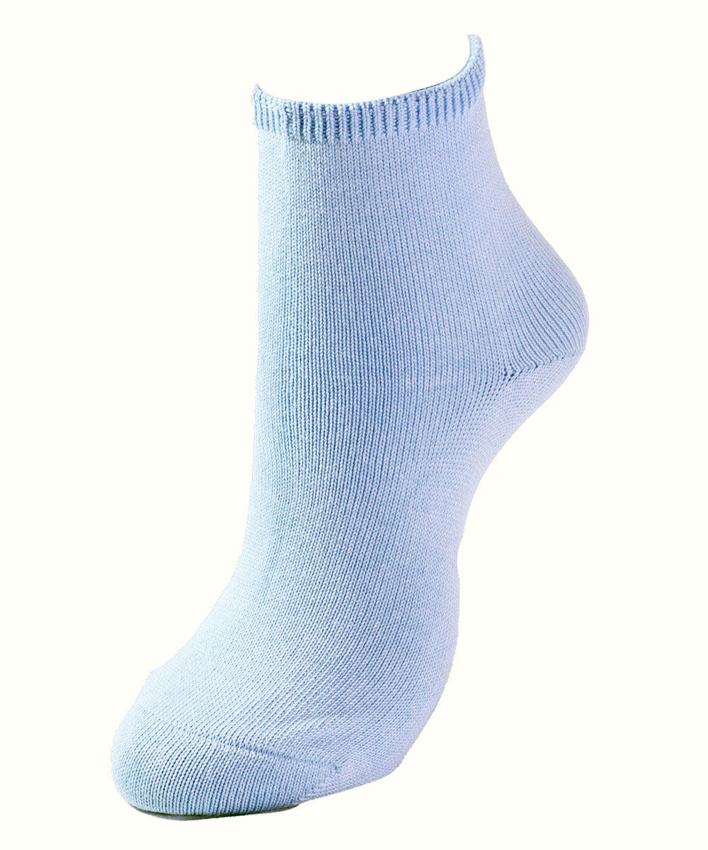 Loose-fitting socks, short length, cotton blend