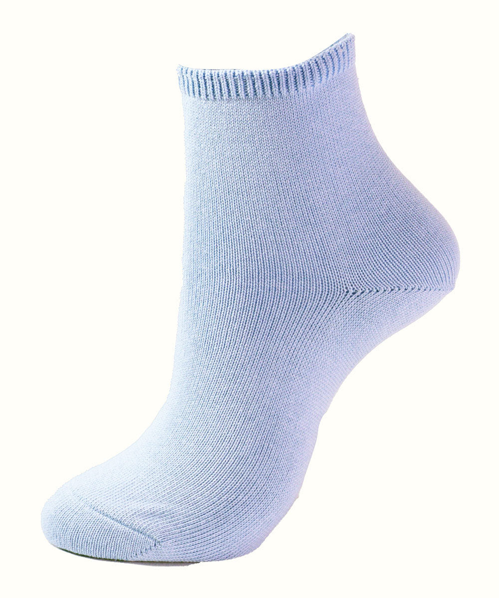 Loose-fitting socks, short length, cotton blend