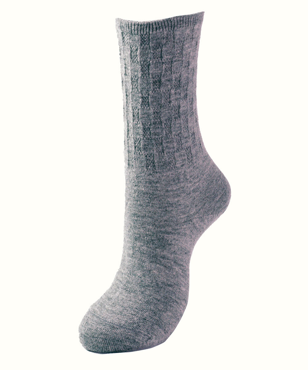 Puffy pattern angora blend socks