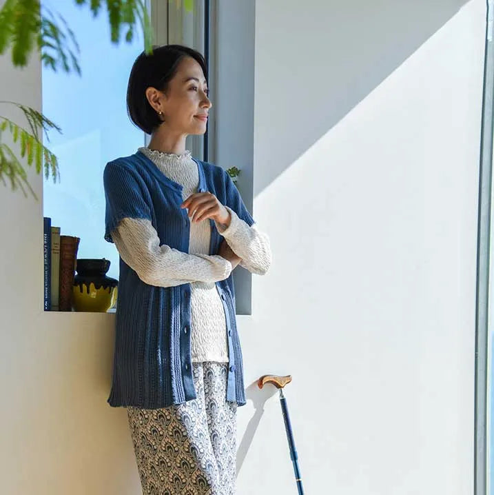 [Smooth texture and excellent comfort] Art Nouveau print pants