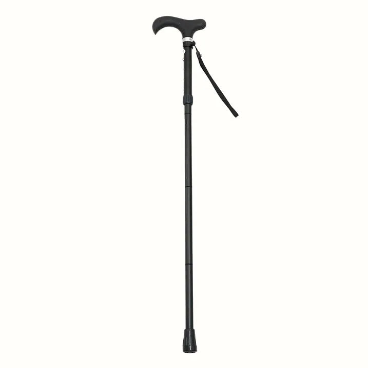 Very soft grip, extendable and foldable walking stick