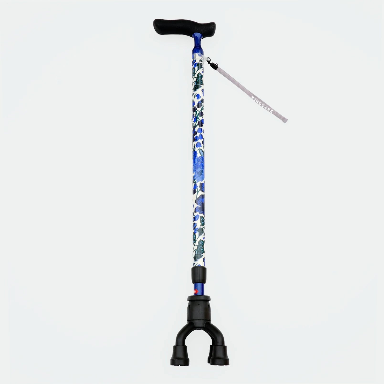 [Freestanding, Extendable, and Articulating] 4-Point Operation Cane, Liberty Print, Edna