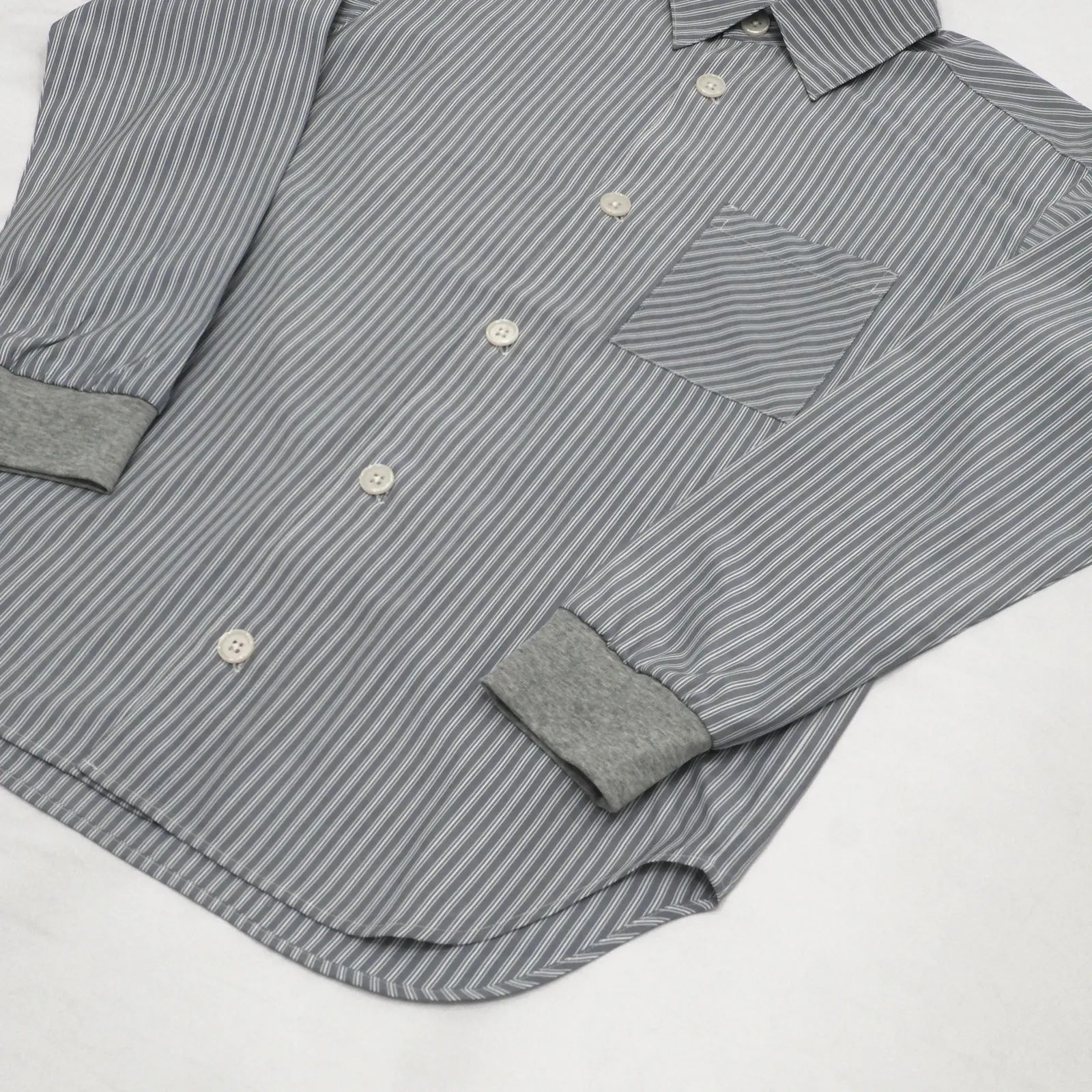 【接触冷感・UV機能】クラシックストライプシャツ