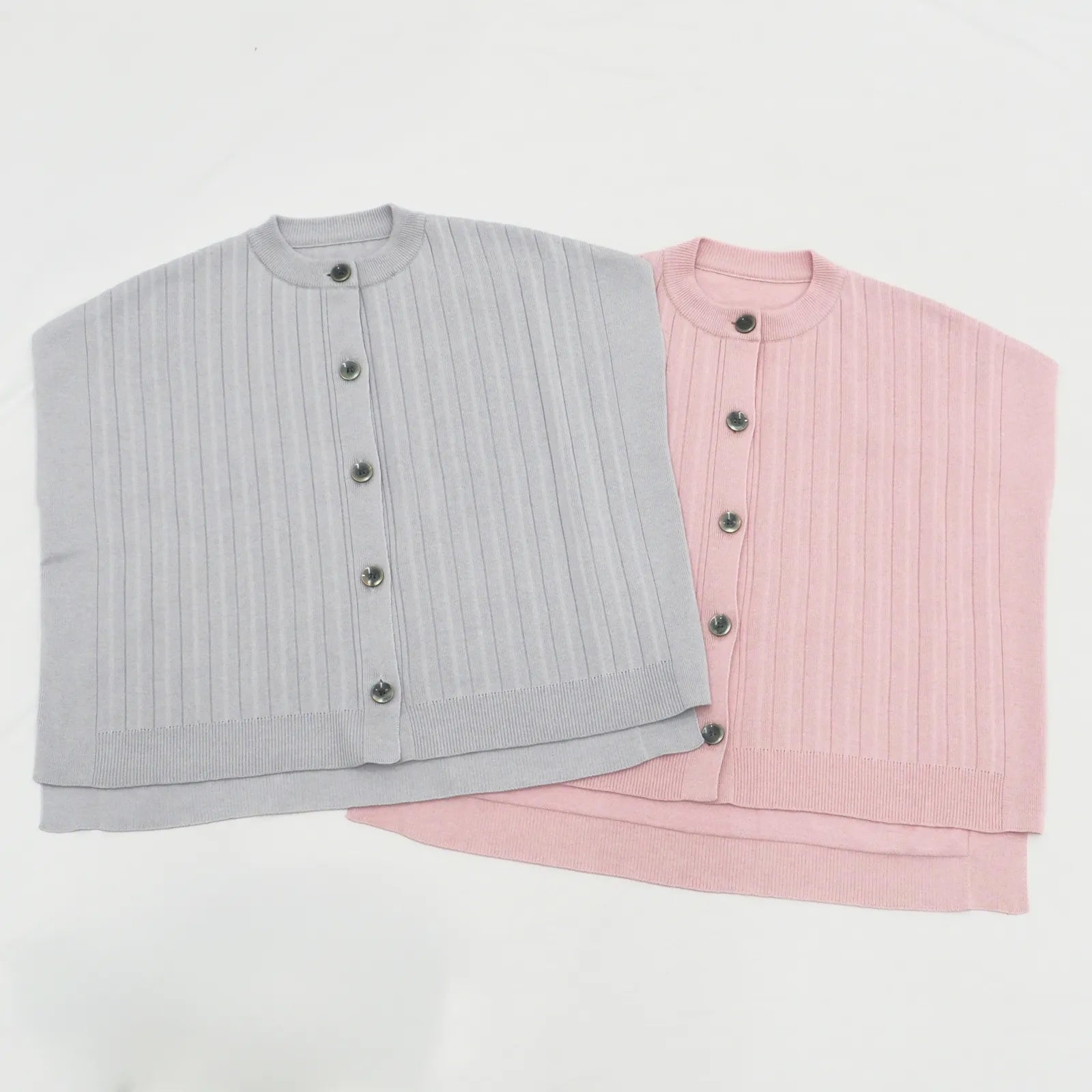 【抗菌防臭加工の立体的なベスト】プリーツニットベスト