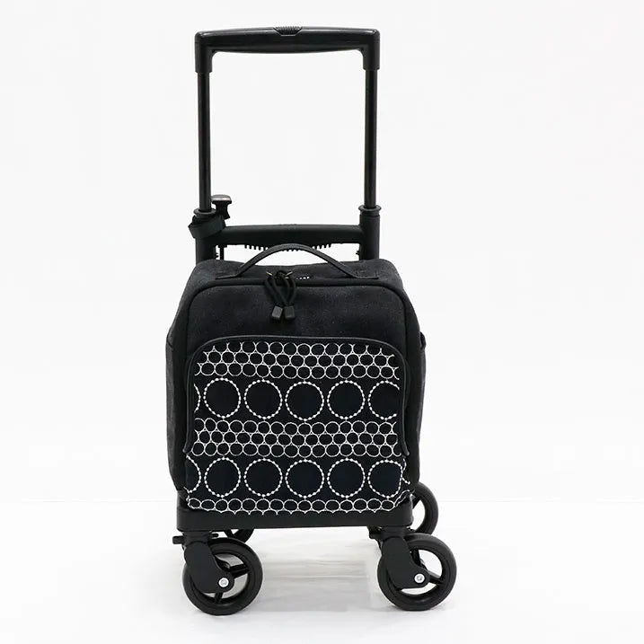 【多機能ポケット】ドットエンブロイダリー ミニスクエア　横押カート