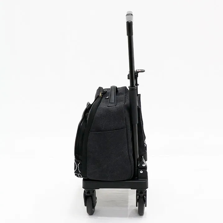 【多機能ポケット】ドットエンブロイダリー ミニスクエア　横押カート