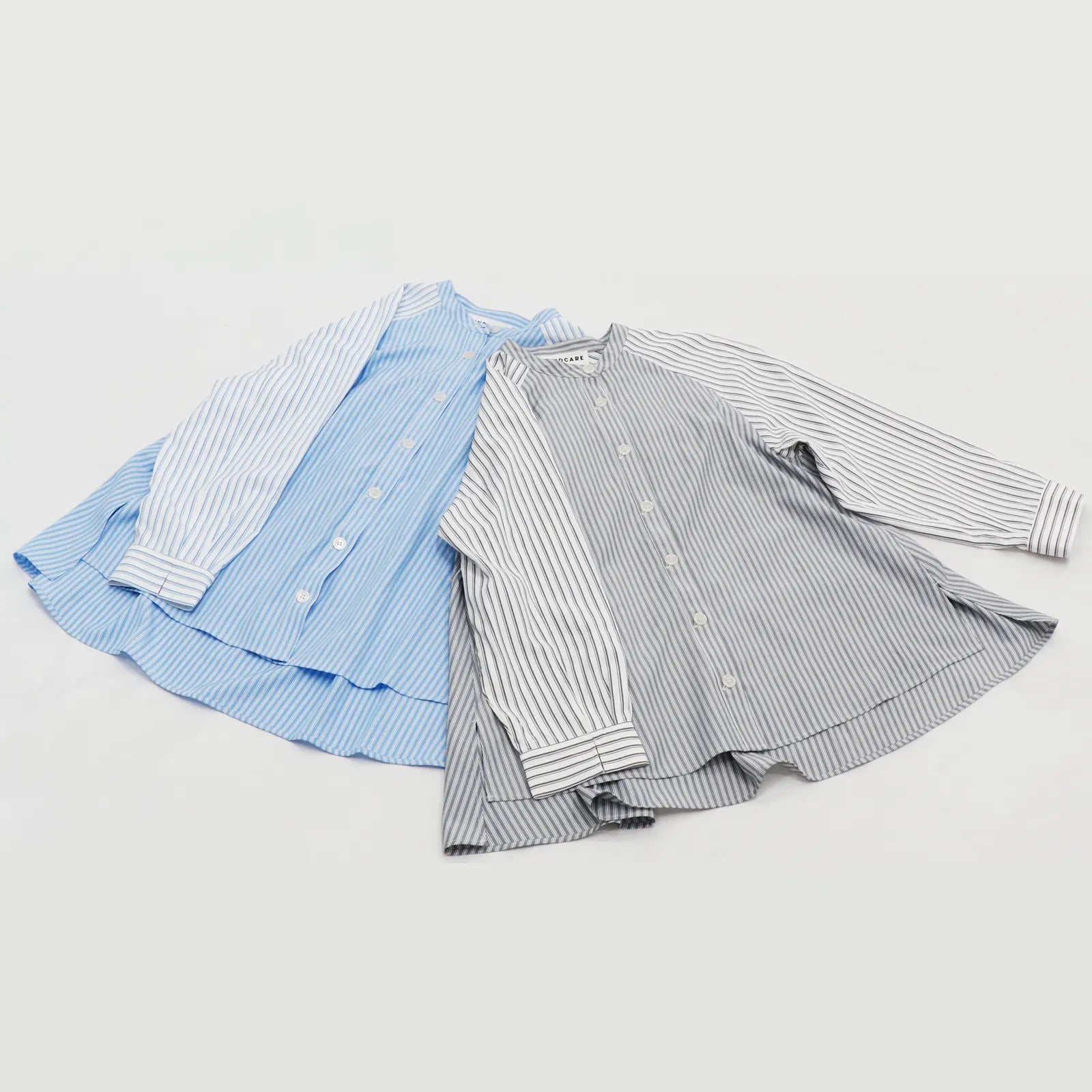 【リズム感のあるストライプが印象的】ブロッキングストライプシャツ