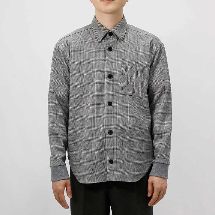 [Comfortable to wear x Easy to care for] Glen plaid shirt