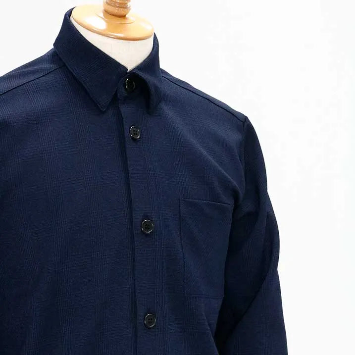 [Comfortable to wear x Easy to care for] Glen plaid shirt