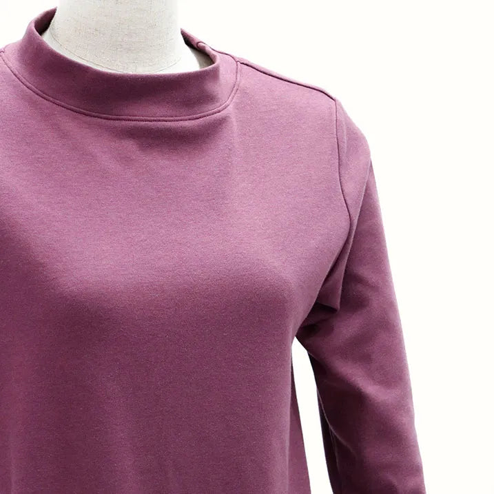 [Washable ◎ Soft and transparent tulle hem] Tulle hem pullover