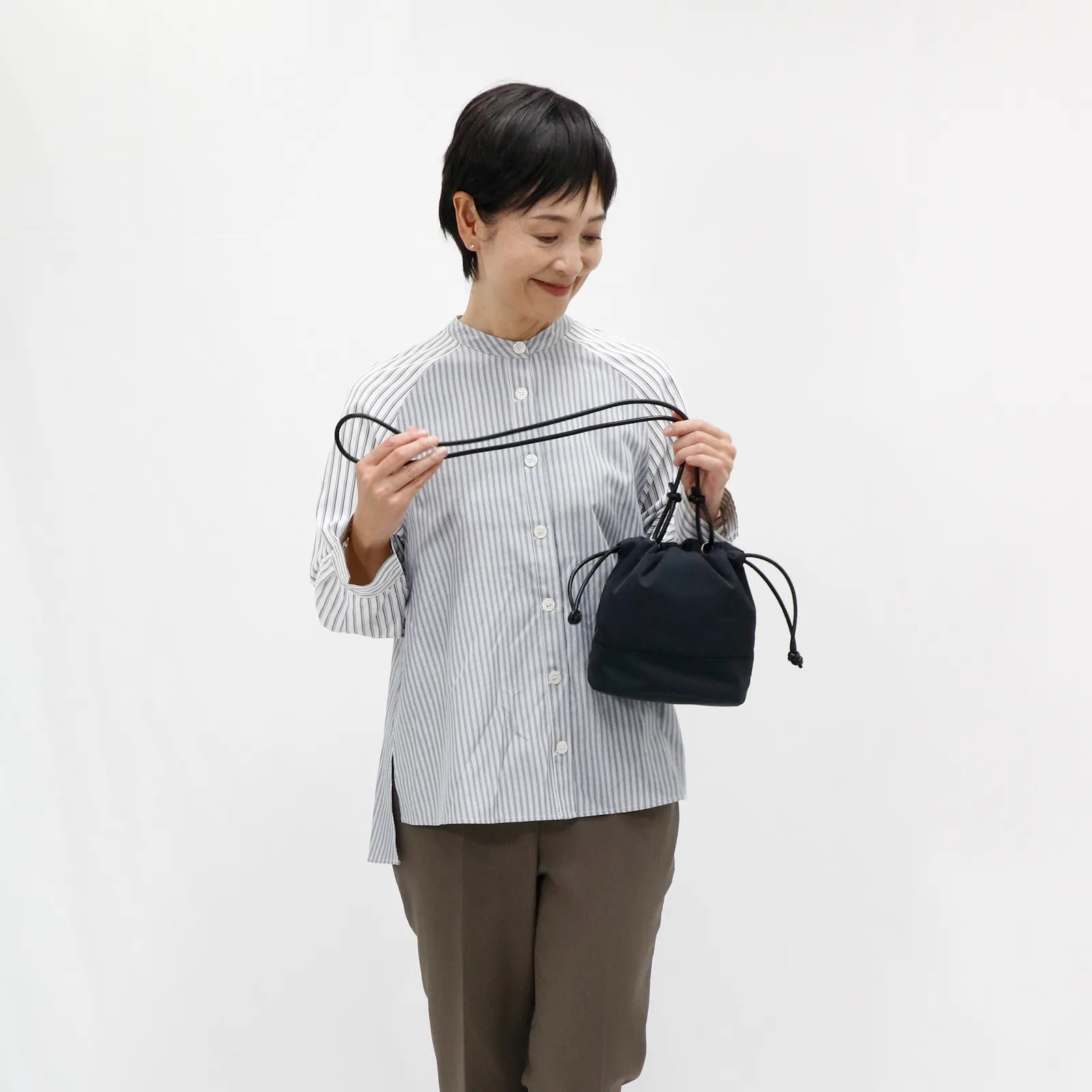 【コロンとかわいい3WAY】巾着 Mini