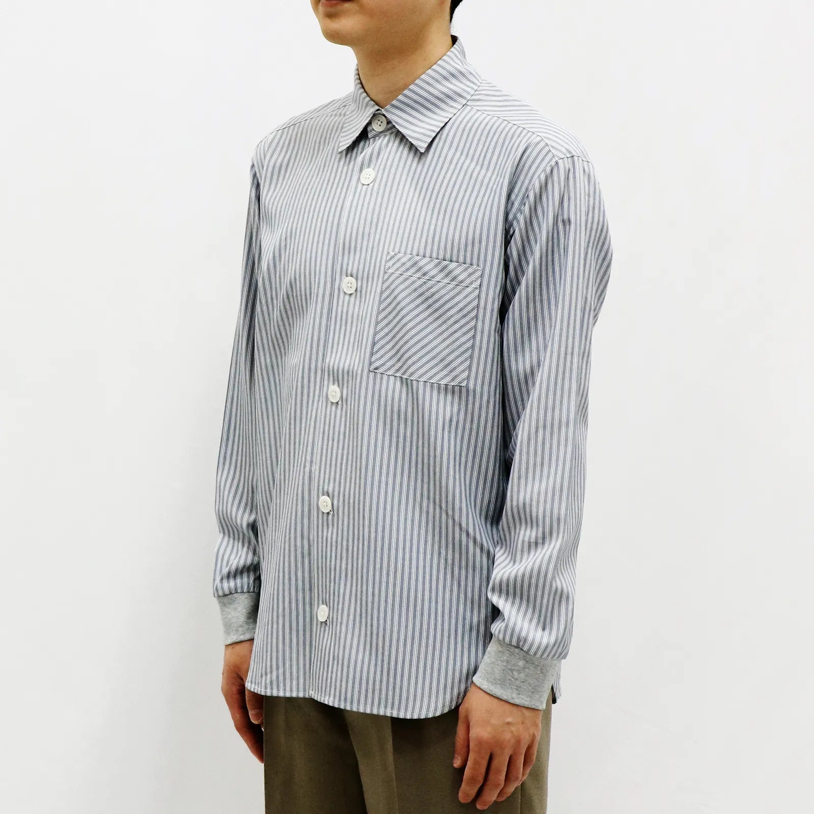 【接触冷感・UV機能】クラシックストライプシャツ