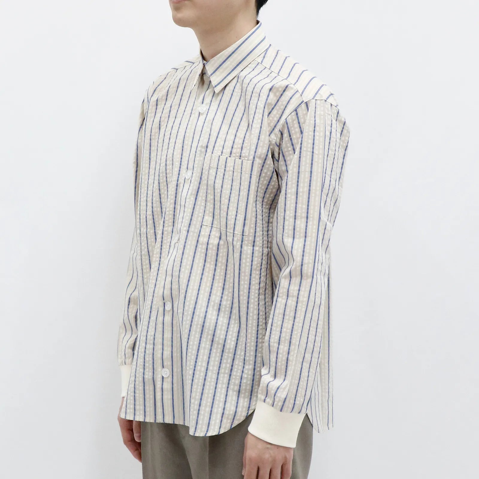 [Adult Summer Shirt] Striped Soccer Shirt