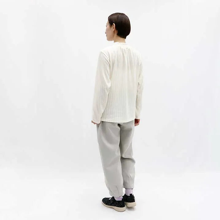 [Slimming effect ◎] Cable jacquard pullover