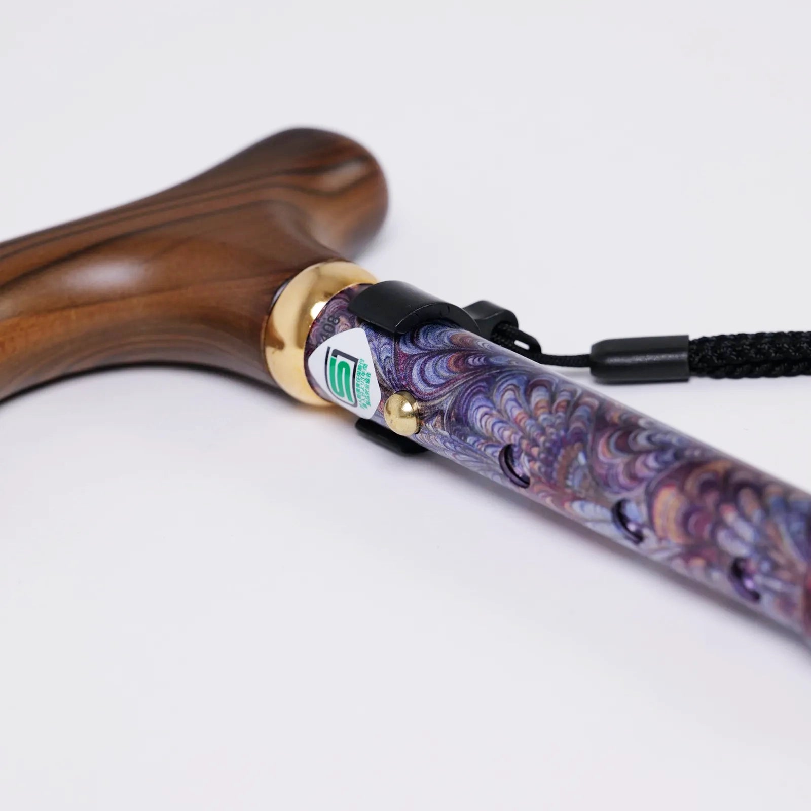 [Extendable &amp; Foldable, All-over Pattern] A lovely walking stick that can be extended and folded