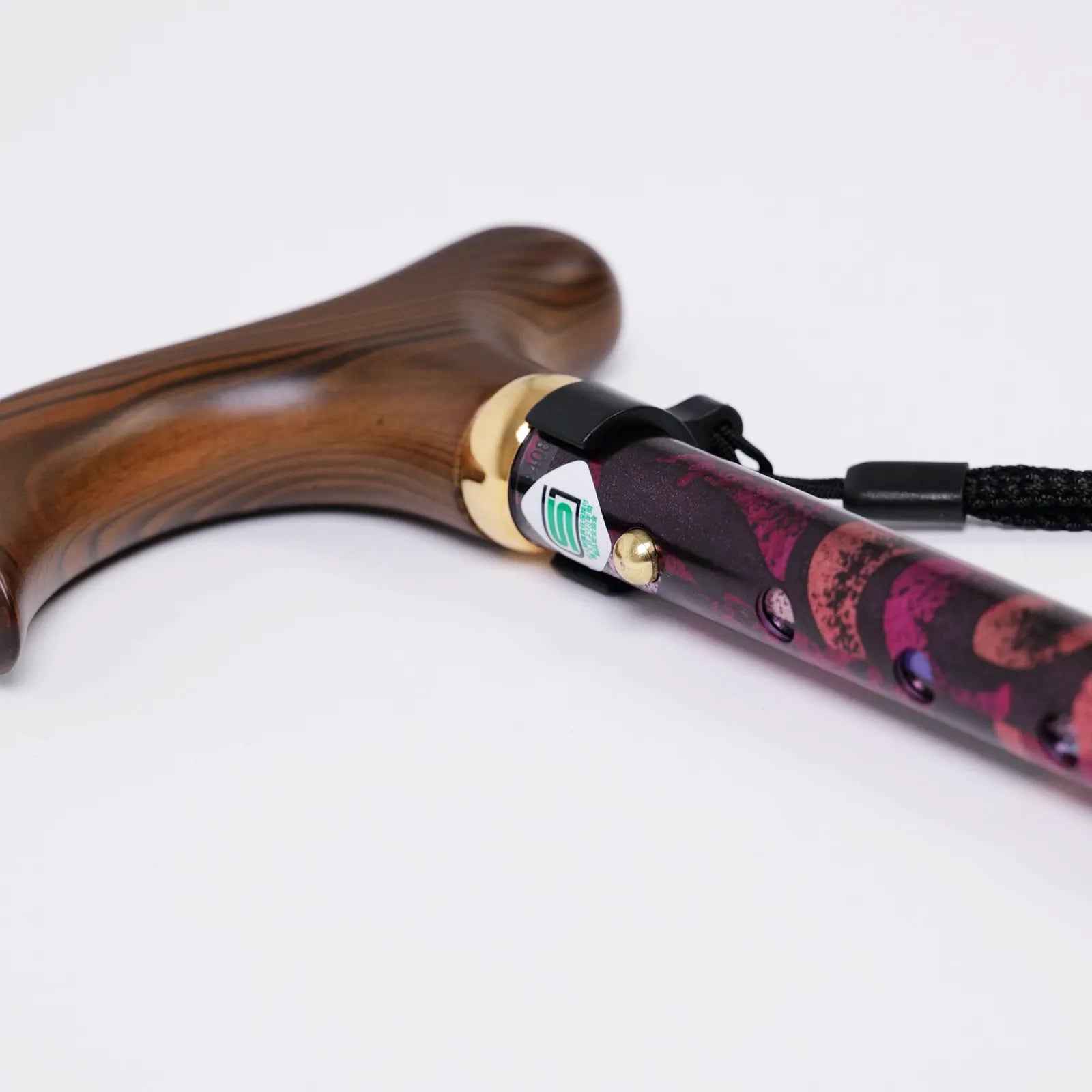 [Extendable &amp; Foldable, All-over Pattern] A lovely walking stick that can be extended and folded