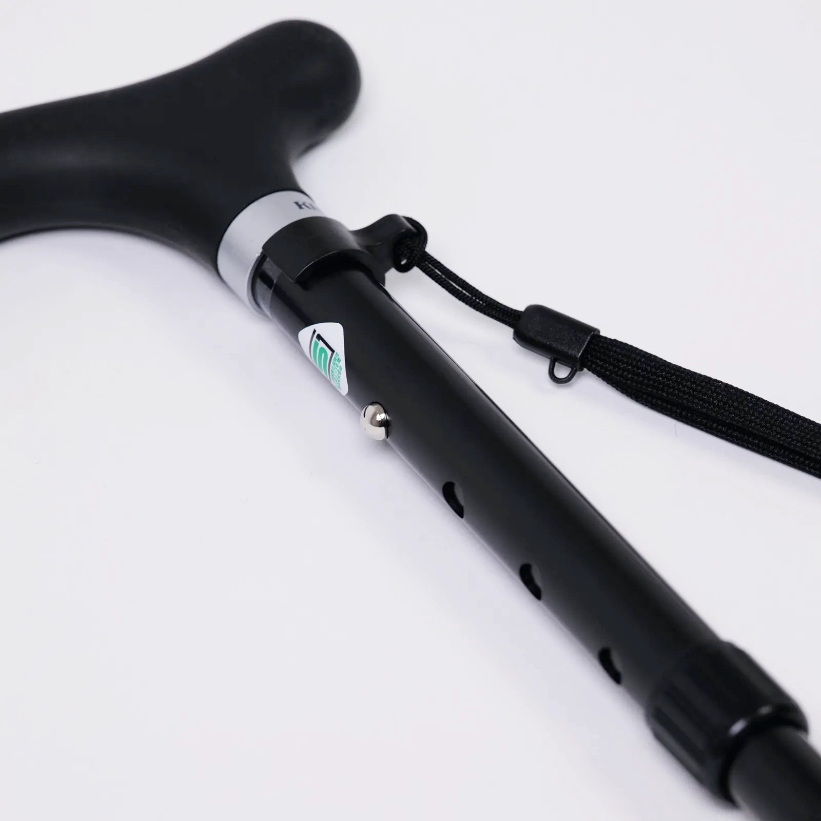 【伸縮＆折りたたみ・無地】とってもステッキ やわらかグリップ 伸縮折りたたみ