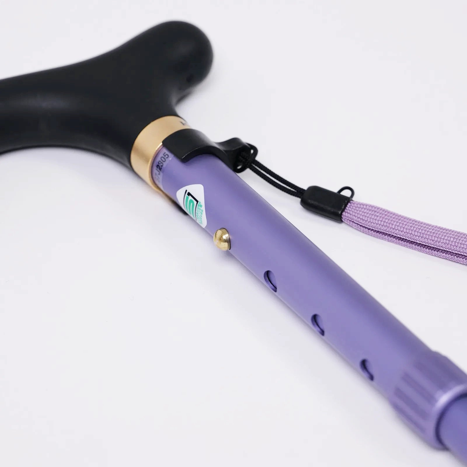 【伸縮＆折りたたみ・無地】とってもステッキ やわらかグリップ 伸縮折りたたみ