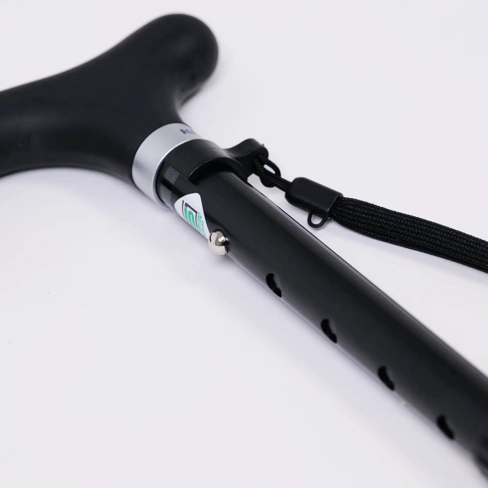 【伸縮＆折りたたみ・無地】とってもステッキ やわらかグリップ 伸縮折りたたみ