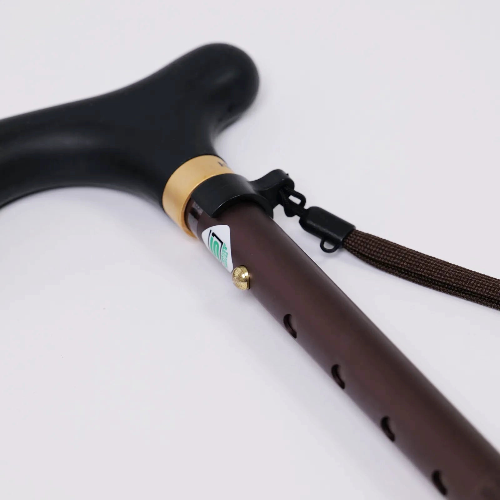 【伸縮＆折りたたみ・無地】とってもステッキ やわらかグリップ 伸縮折りたたみ