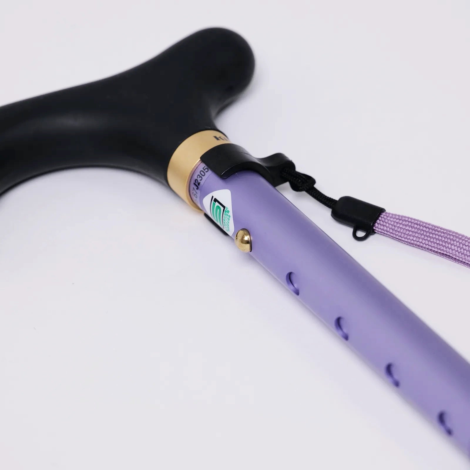 【伸縮＆折りたたみ・無地】とってもステッキ やわらかグリップ 伸縮折りたたみ