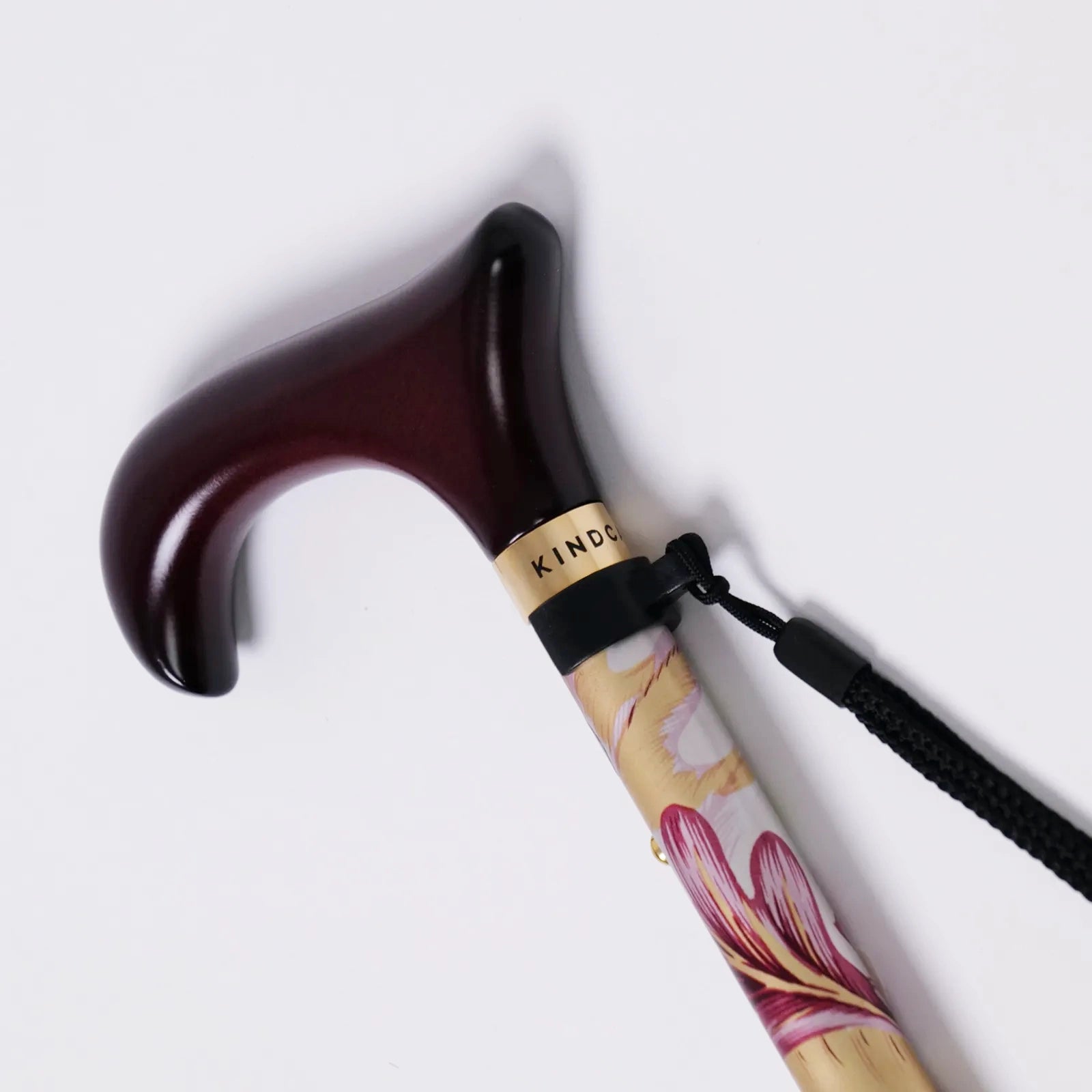 【伸縮＆折りたたみ・総柄】SLTステッキ アルミ リーフ柄