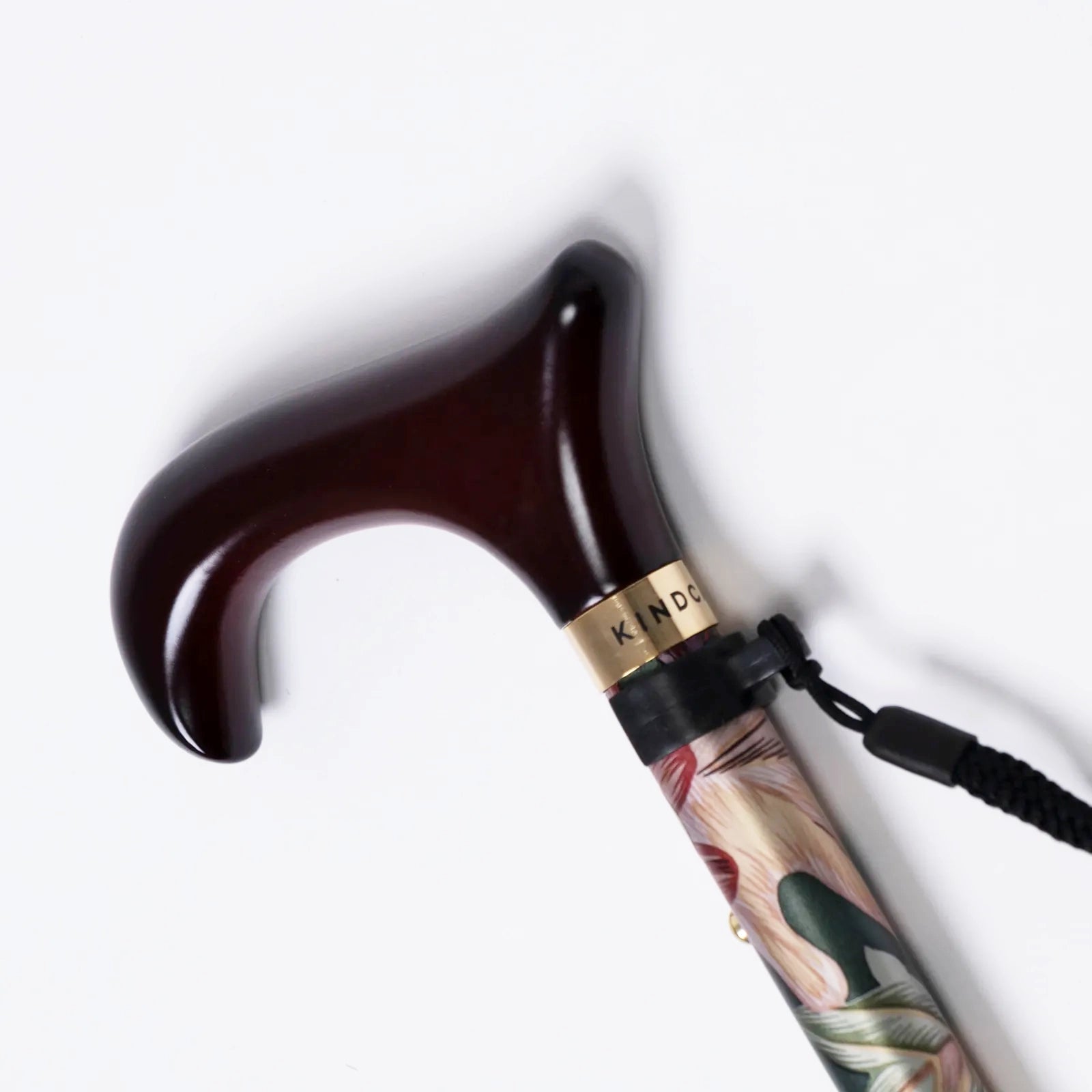 【伸縮＆折りたたみ・総柄】SLTステッキ アルミ リーフ柄